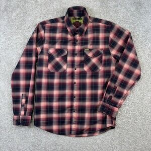 Dixxon Flannel Co Pazuzu The Exorcist Shirt Mens Medium Red Black Plaid Horror